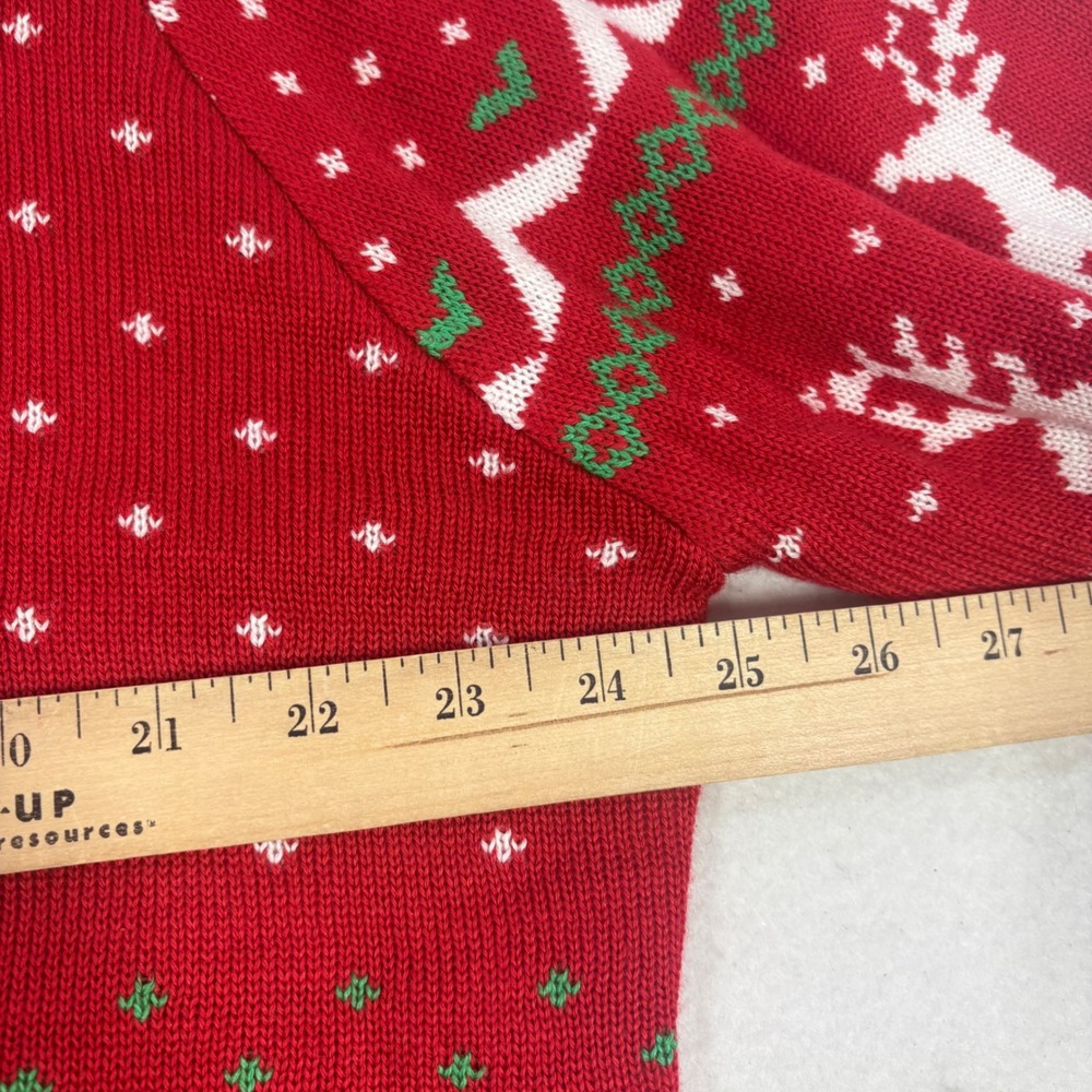 Tipsy Elves Sweater Men XXL Red Reindeer Humping Fair Isle Christmas Crude Funny - Picture 7 of 11